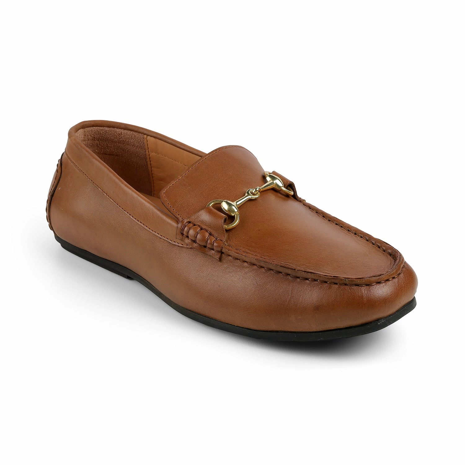 Loafers With Suit Tresmode Slok Tan Men's Leather Loafers
