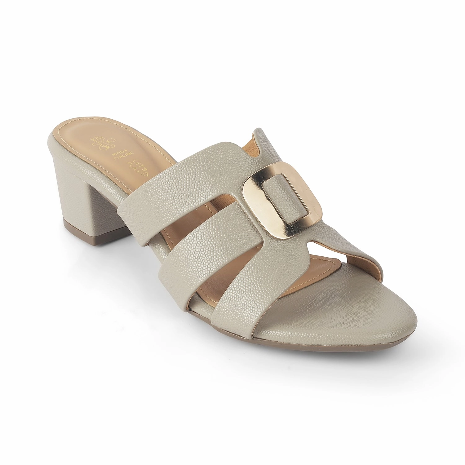 Sandals With The Bow Tresmode Tangle Grey Women's Dress Block Heel Sandals