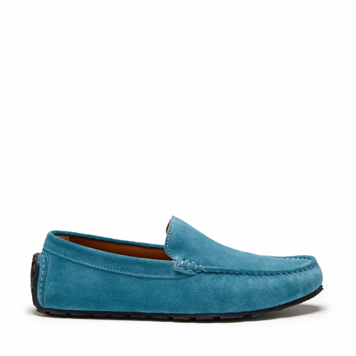 Ecco Loafers Tyre Sole Driving Loafers, petrol blue suede