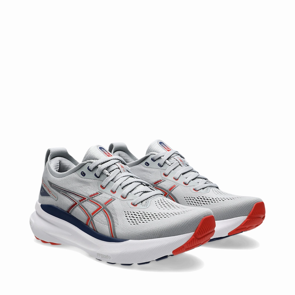 Asics Men's Gel-Kayano 31 Sneaker in Piedmont Grey/Fiery Red Asics Shoes Kayano 27