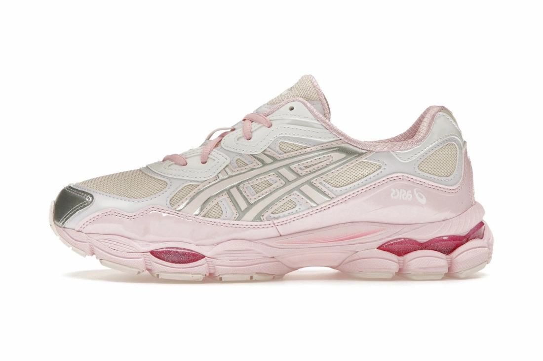 ASICS Gel-NYC Kicki Yang Zhang Pink Cream Pure Silver Asics Running Shoes For High Arches