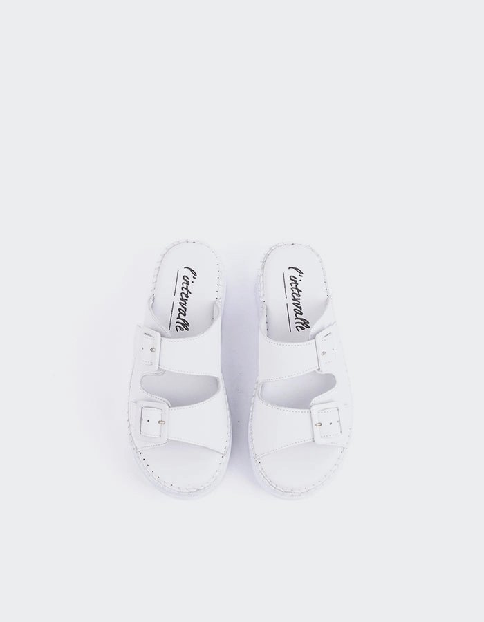 Fitzroy White Leather Sandals Hotel Maldives