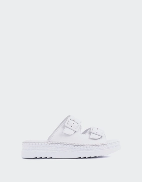 Acg Sandals Fitzroy White Leather