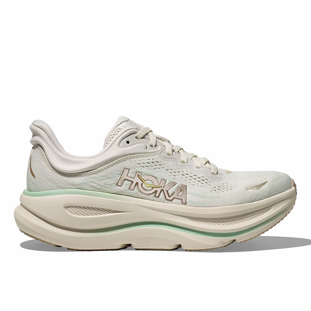 Womens Hoka Bondi 9 in Truffle Salt/Sea Glass Official Site