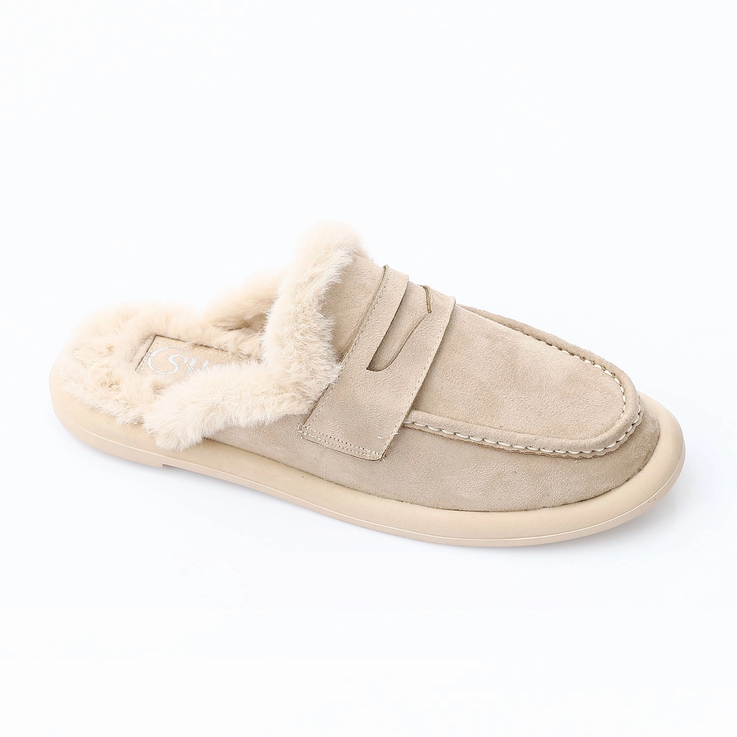 chunky mule loafers teddy Loafers For Summer