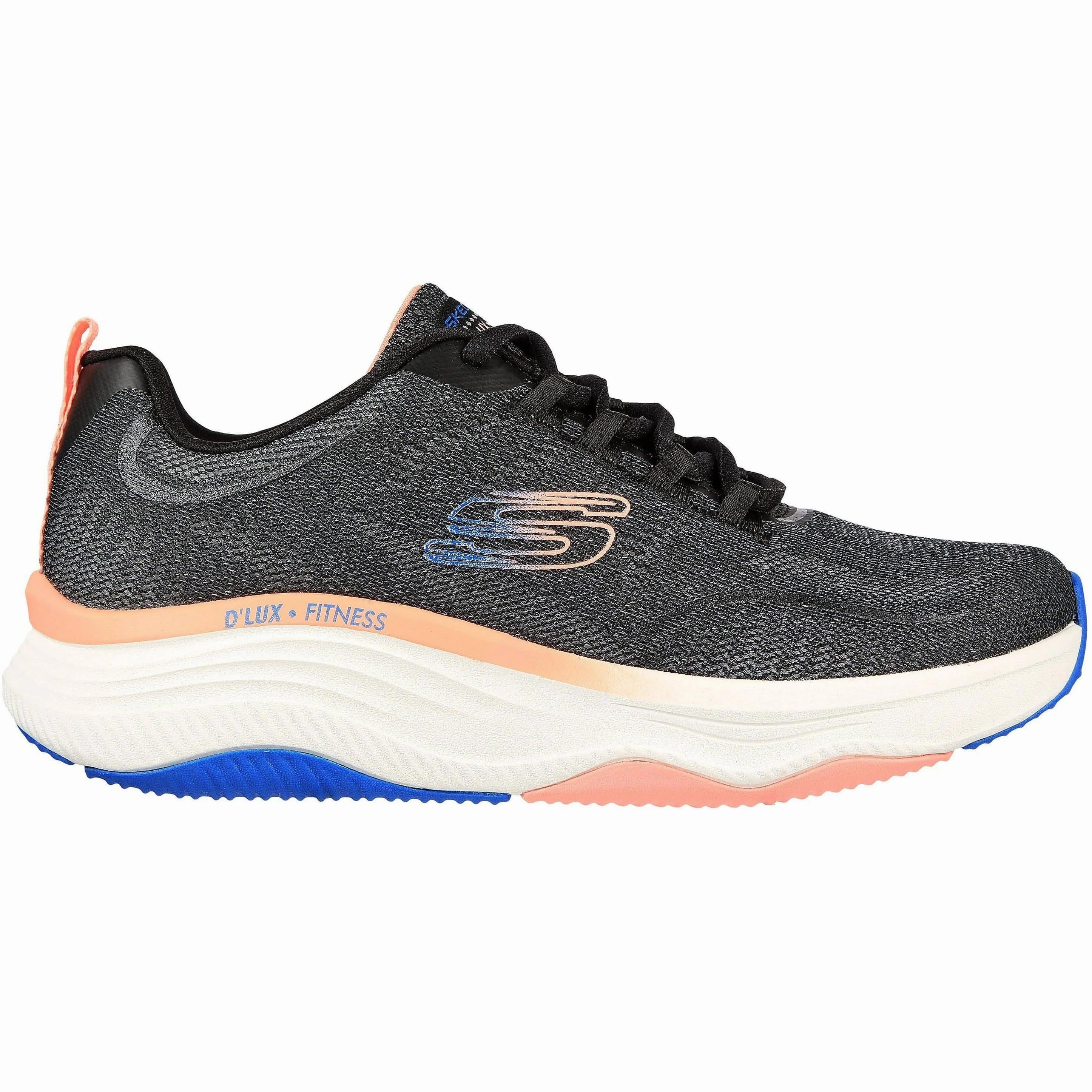 Best Training Shoes For Sprinters Skechers D'Lux Fitness Womens Training Shoes - Black