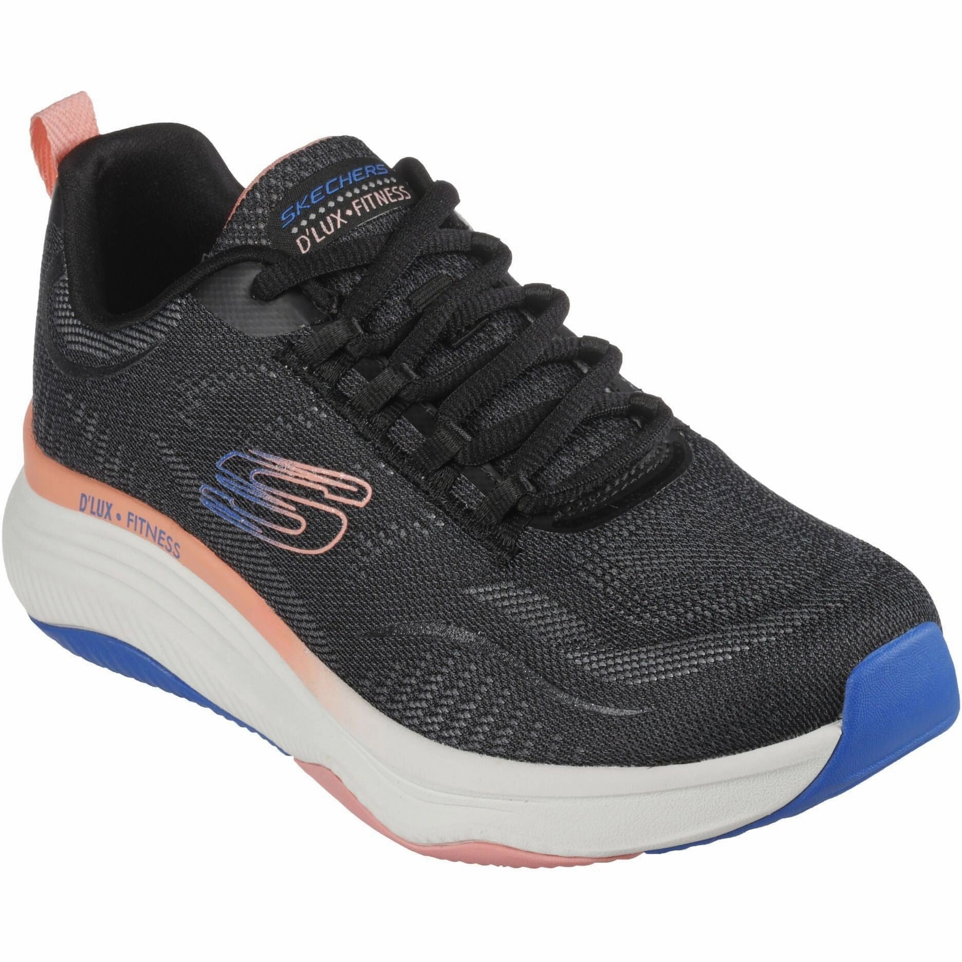 Skechers D'Lux Fitness Womens Training Shoes - Black Best Shoes For Cross Training