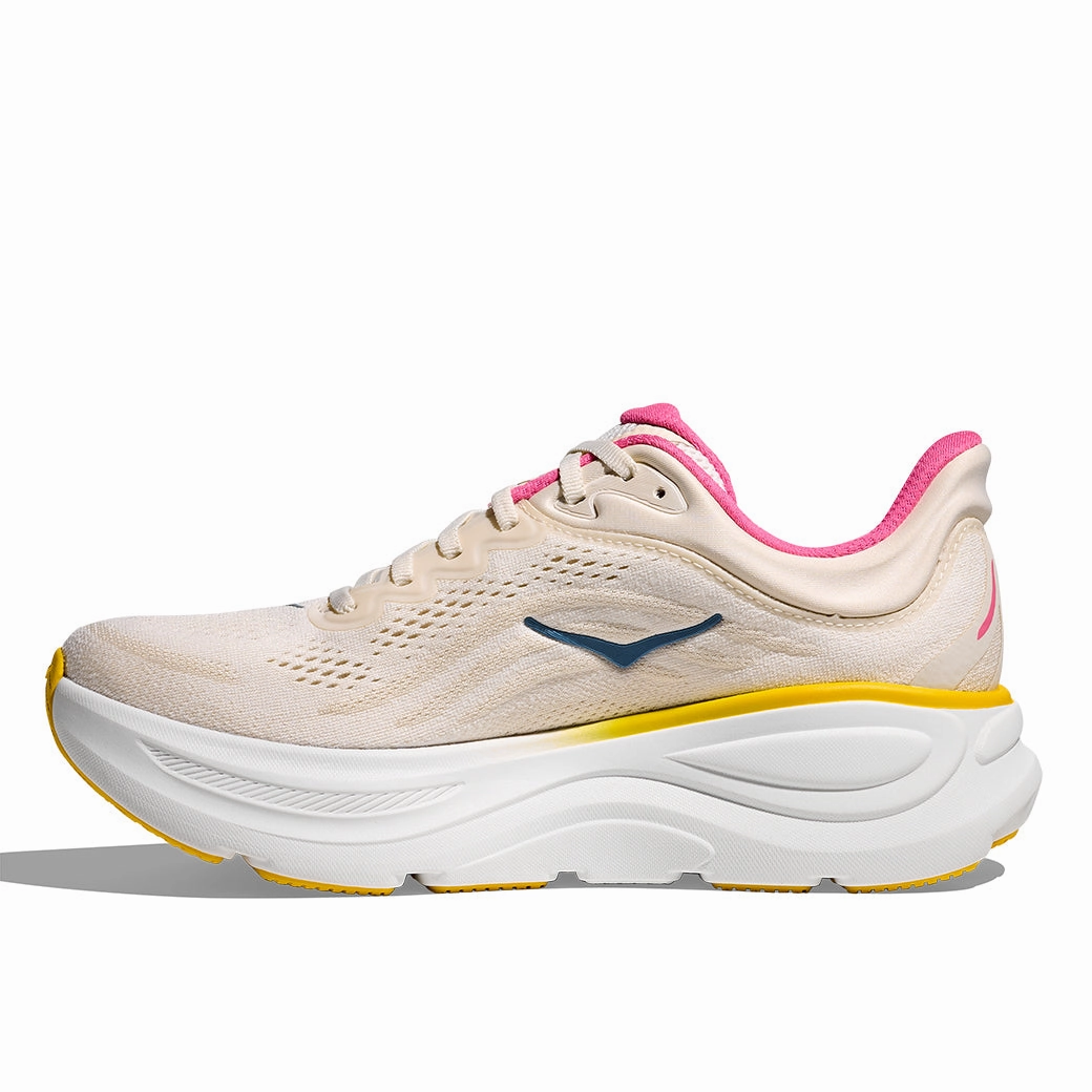 Shoes San Angelo Womens Hoka Bondi 9 in Alabaster/Birch