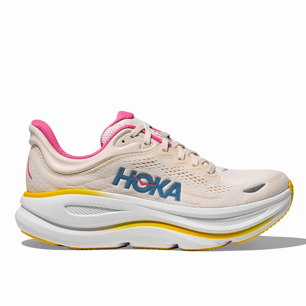 Shoes For Crossfit Womens Hoka Bondi 9 in Alabaster/Birch