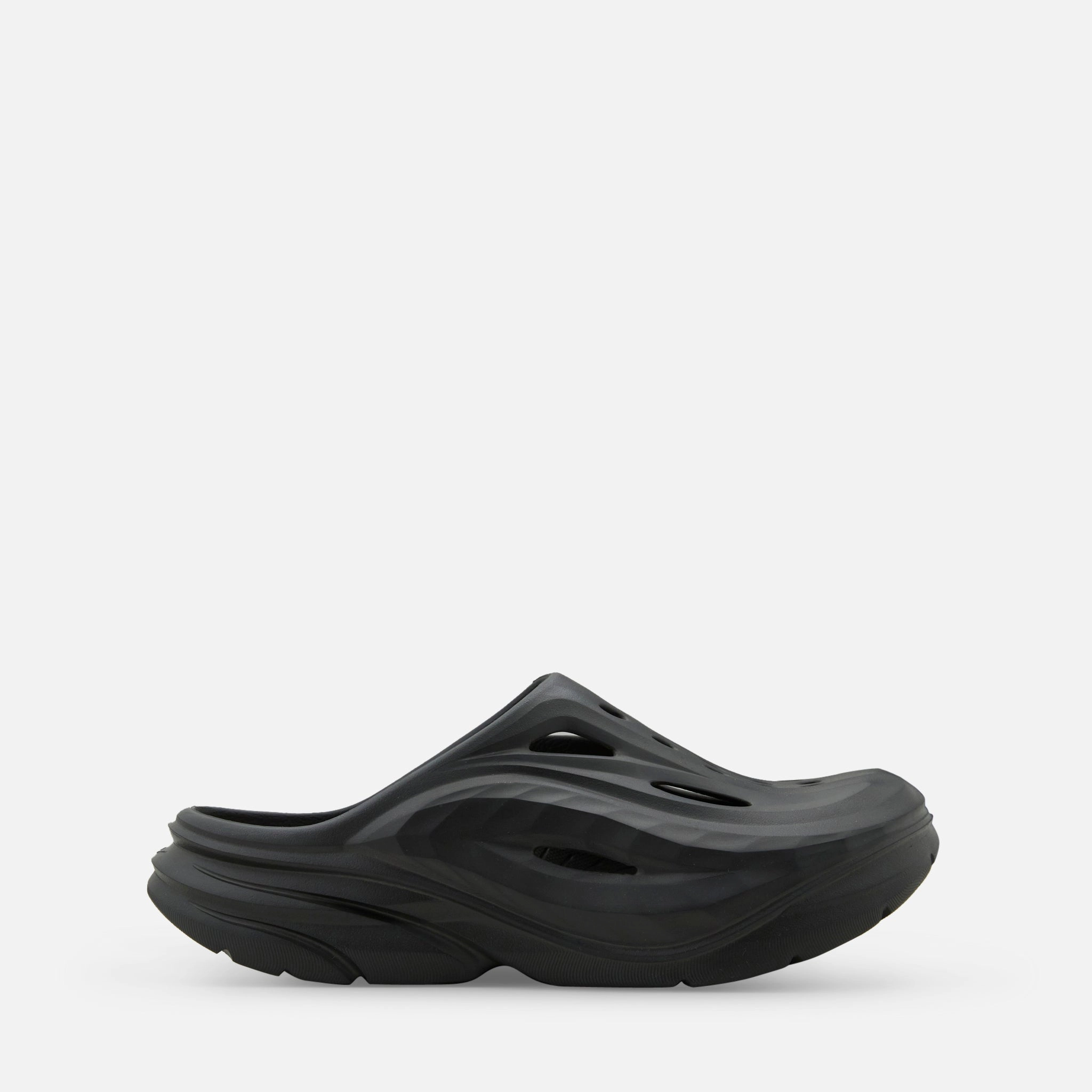 Ora Recovery Mule Black Teal Shoes