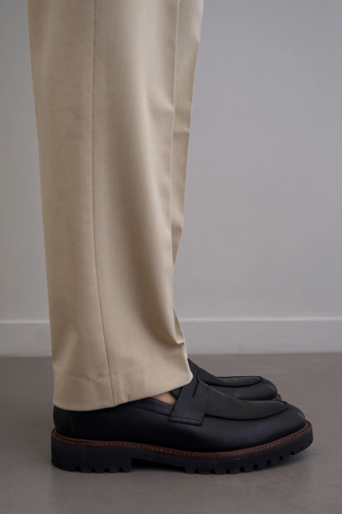 Gianvito Rossi Loafers CHUNKY LEATHER LOAFERS