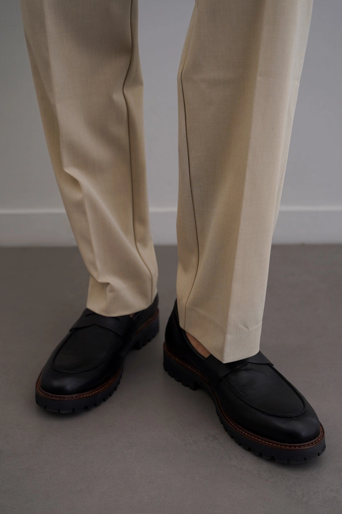 Shoes Penny Loafers CHUNKY LEATHER LOAFERS