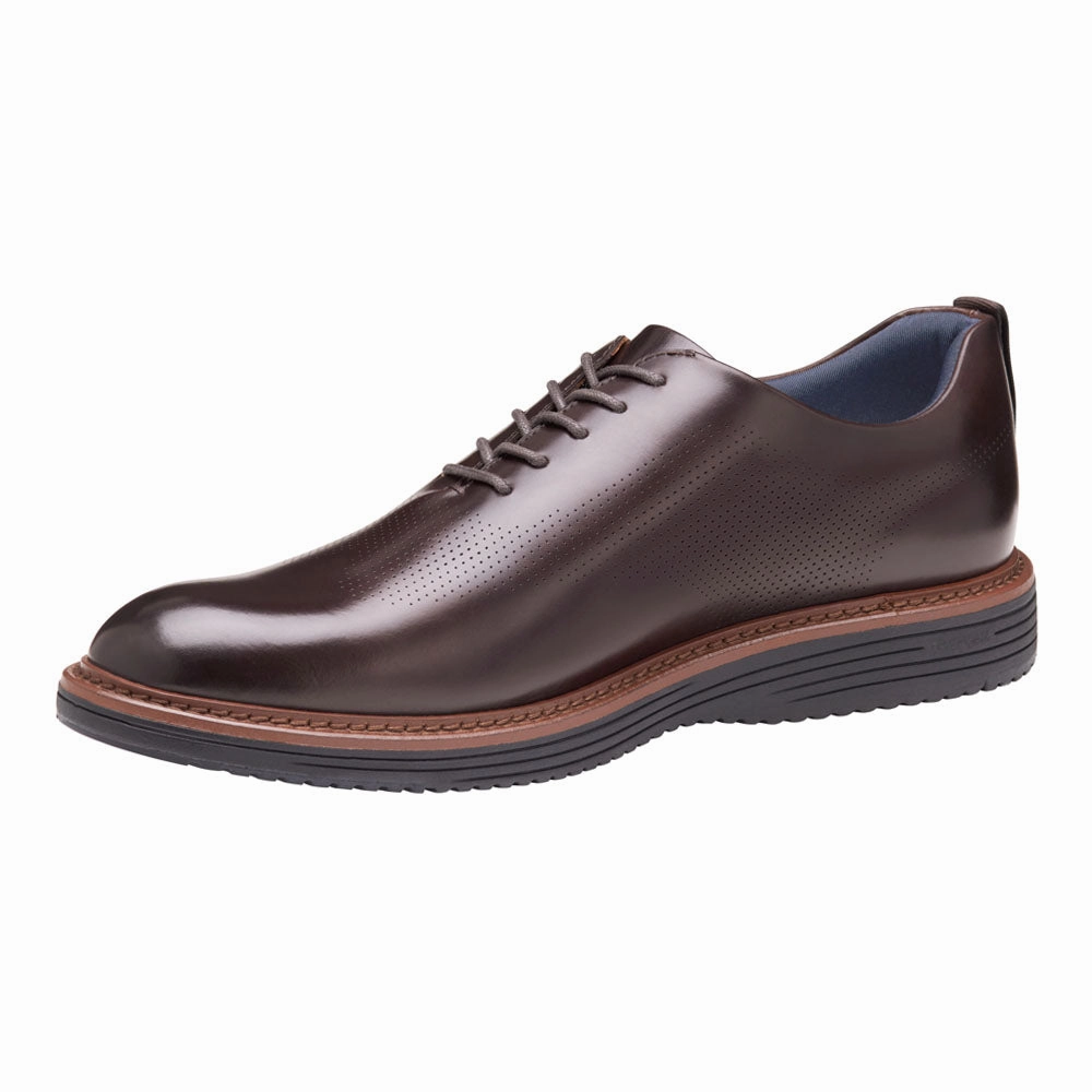 Upton One-Piece Perforated Plain Toe Lace Up Dress Shoes