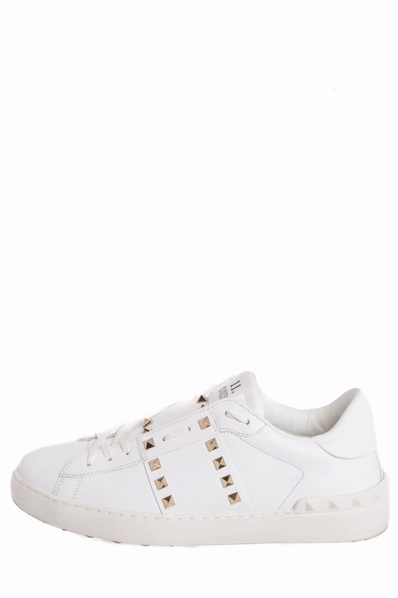 Valentino White Rockstud  Sneakers SZ 42