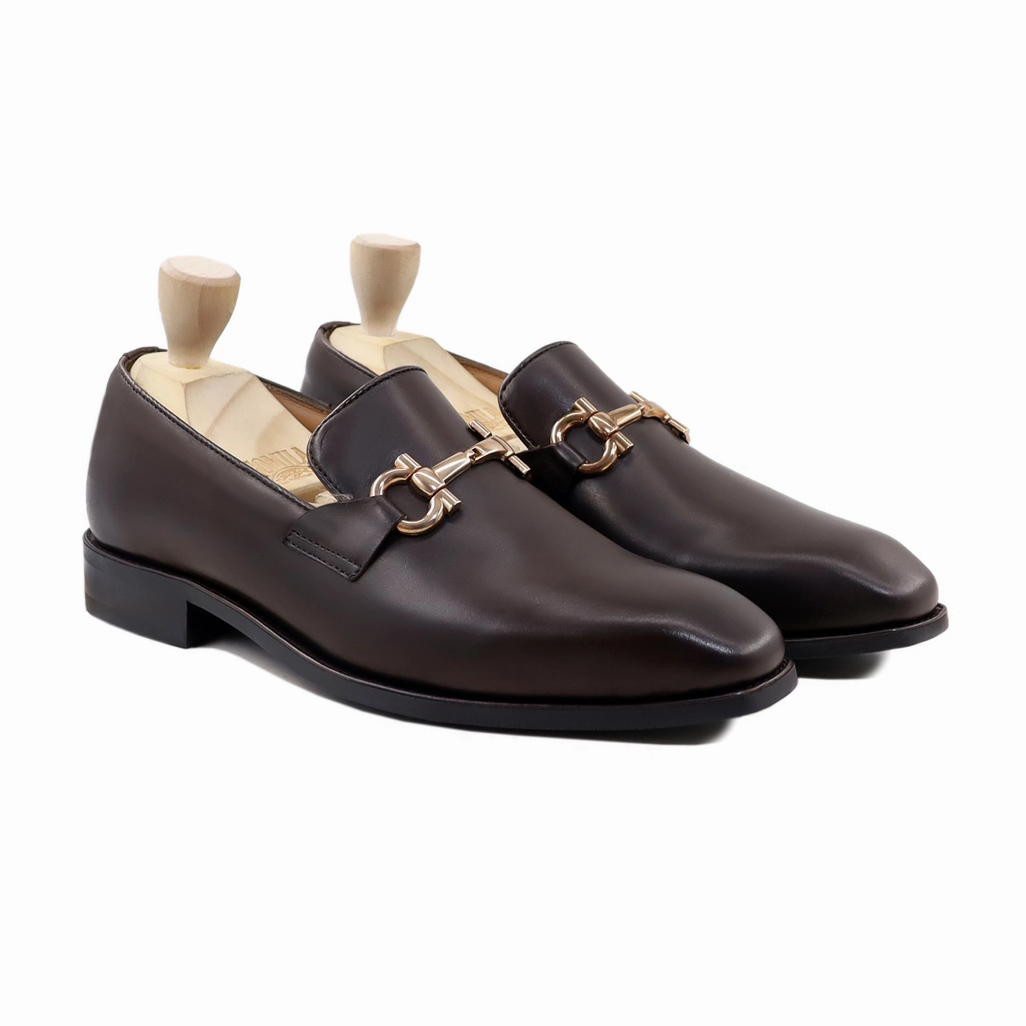 Loafers And Drivers Valinda - Men's Dark Brown Calf Leather Loafer