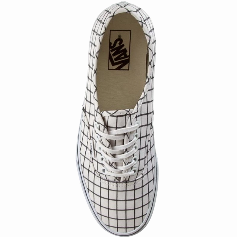 Discount Sneakers Vans Authentic Donna Tela VN0003B9IQU | Sneakers bianca a fantasia geometrica