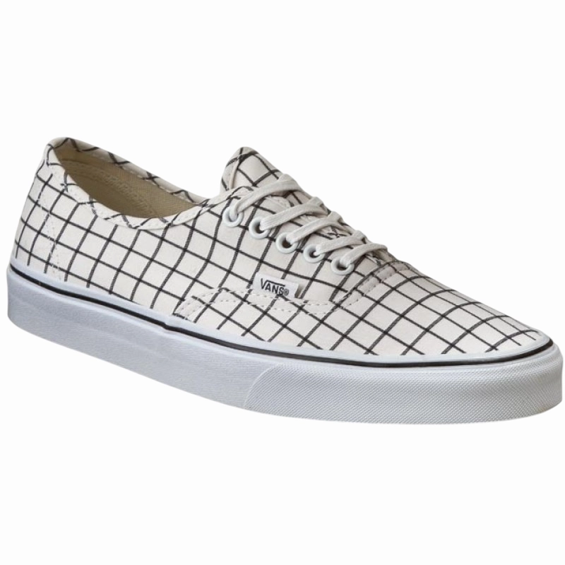 Glitter Platform Sneakers Vans Authentic Donna Tela VN0003B9IQU | Sneakers bianca a fantasia geometrica