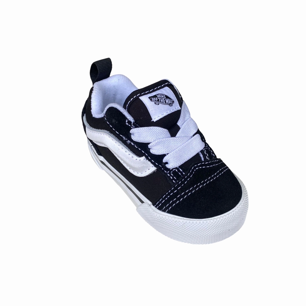 Vans Knu Skool Bambino VN000D0K6BT Nero-Bianco | Laccio Elastico