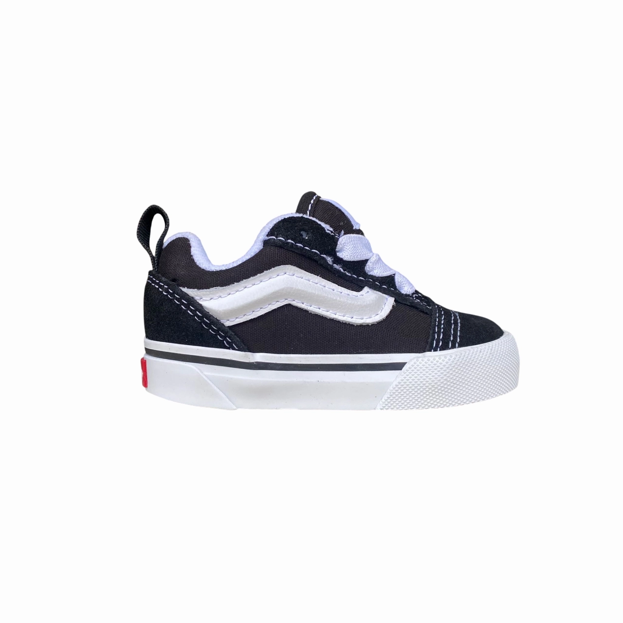 Vans Knu Skool Bambino VN000D0K6BT Nero-Bianco | Laccio Elastico