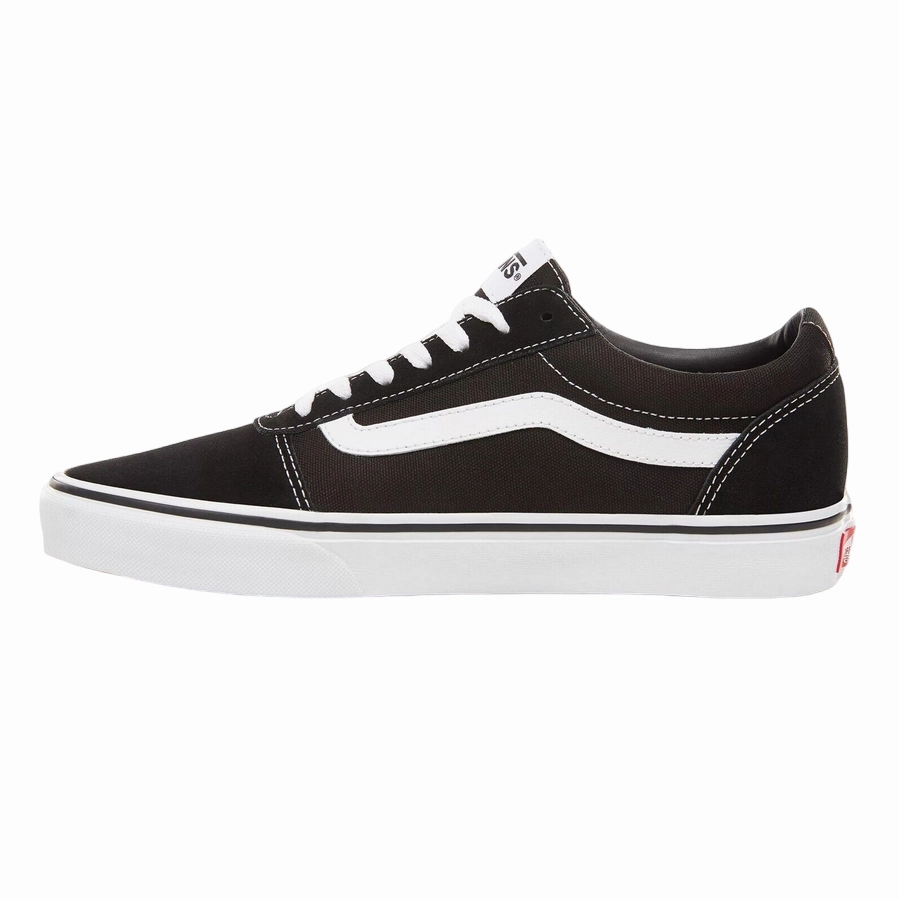 Vans scarpa sneakers da uomo in tela e pelle camoscio Ward VN0A36EMC4R1 nero-bianco Non Slip Shoes Sneakers