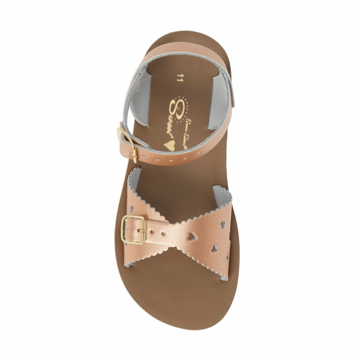 Hoy Shoe Co. Toddlers' Salt Water Sun-San Sweetheart Rose Gold Waterproof Shoes Vs Water Resistant