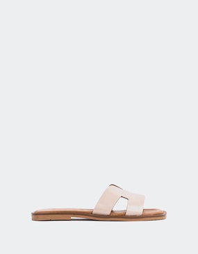 Sandals Slides Shoes Valmy Nude Patent