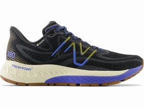 Women's New Balance Fresh Foam X 880v12 GTX, Black/Marine Blue, 10.5 B Medium New Balance Women's 608