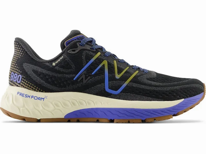 New Balance Fresh Foam X 880 V13 Women's New Balance Fresh Foam X 880v12 GTX, Black/Marine Blue, 10.5 B Medium