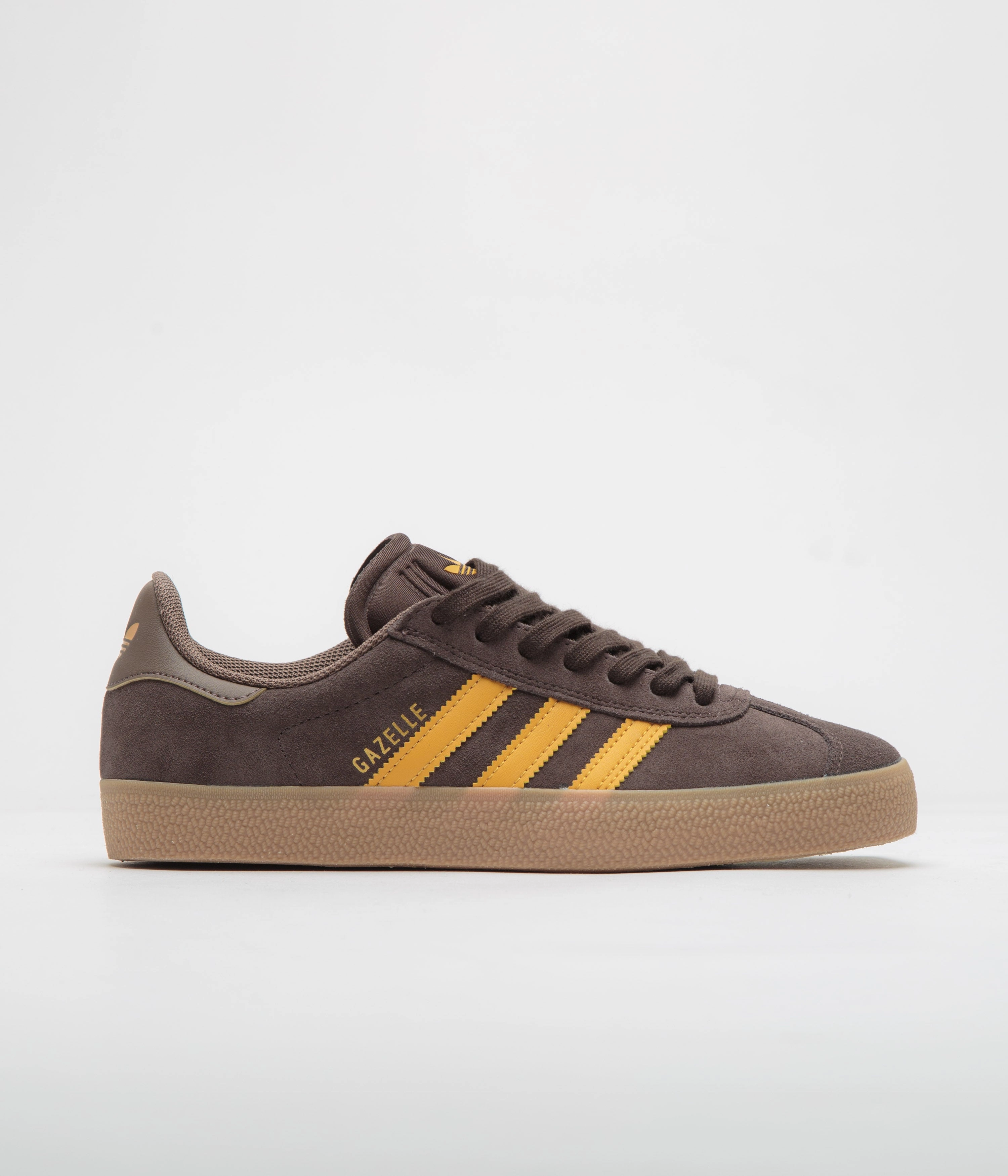 Adidas Gazelle ADV Shoes - Dark Brown / Preloved Yellow / Earth Strata Adidas Football Referee Shoes
