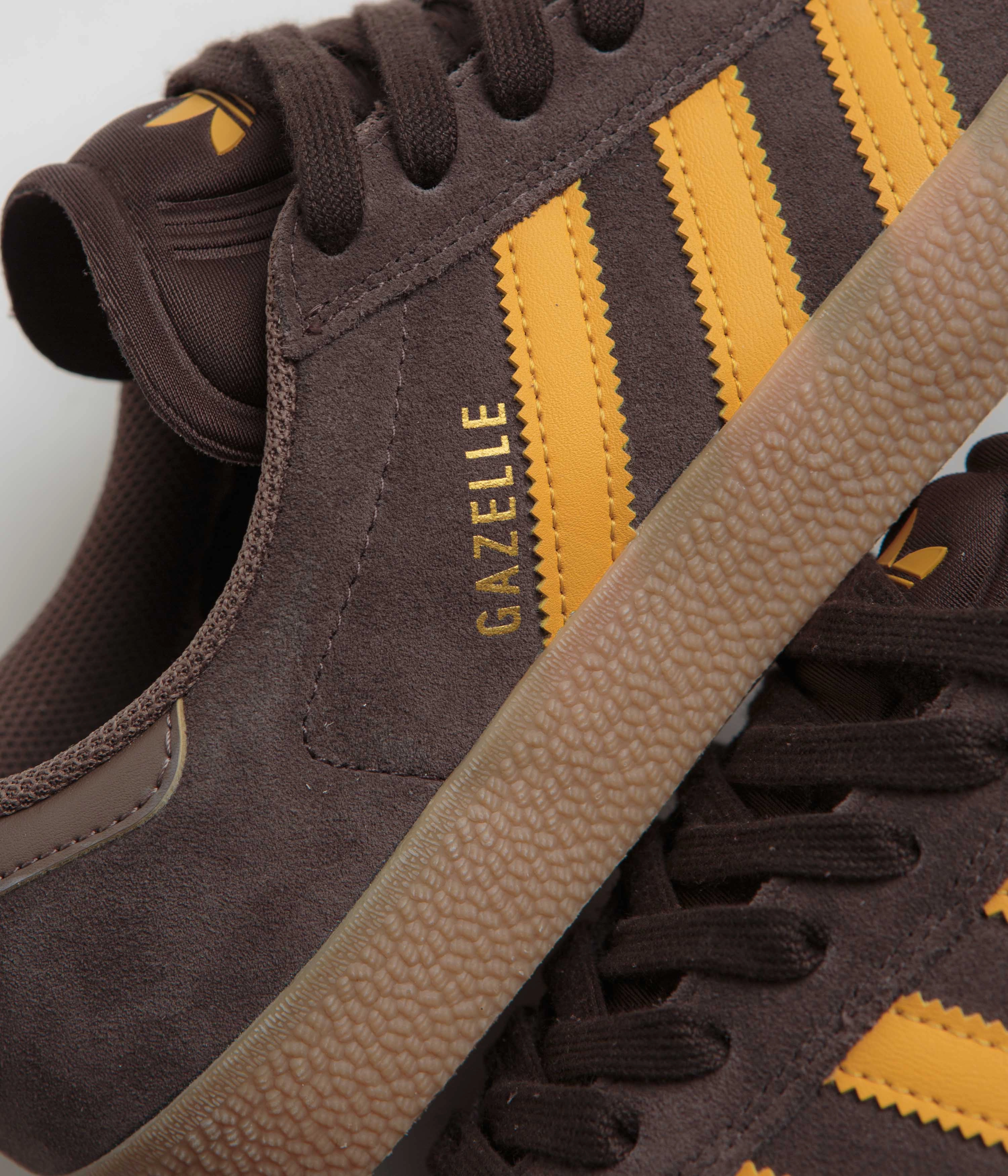 Adidas Indoor Soccer Shoes Adidas Gazelle ADV Shoes - Dark Brown / Preloved Yellow / Earth Strata