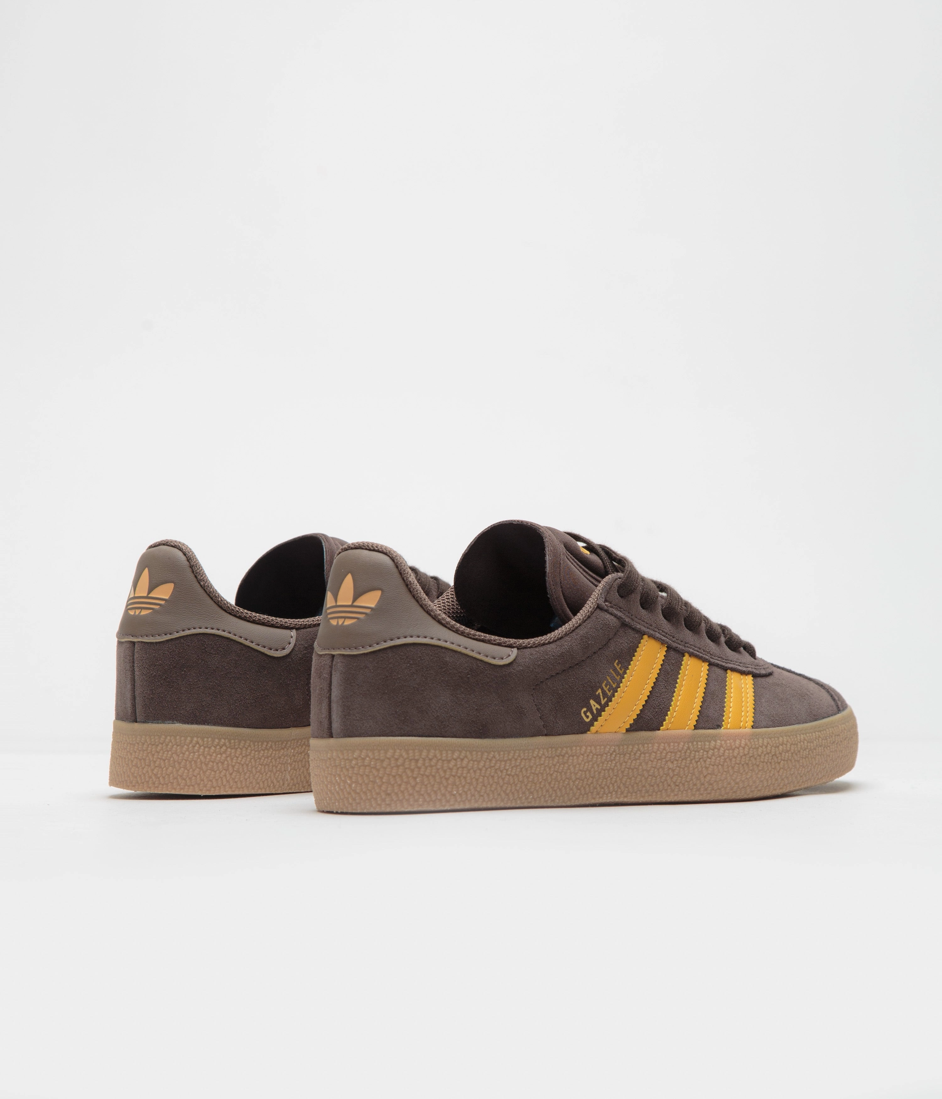 Adidas Basketball Shoes Kobe Bryant Adidas Gazelle ADV Shoes - Dark Brown / Preloved Yellow / Earth Strata