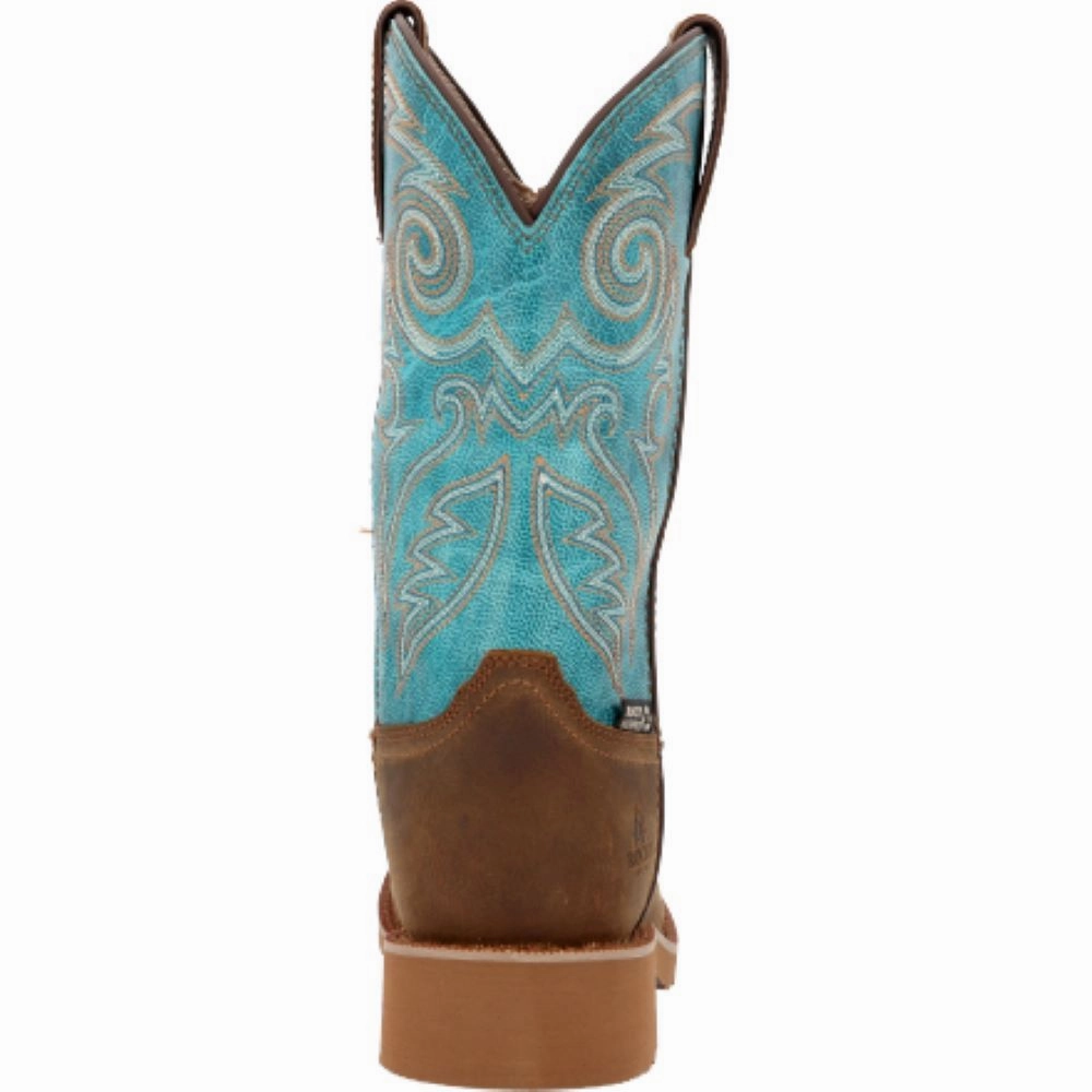 'Rocky' Women's Monocrepe WP SQ - Brown / Blue Waterproof Shoes For City Walking