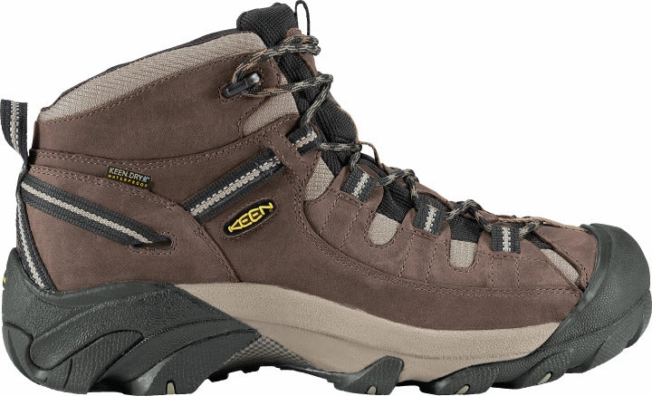 'Keen Outdoor' Men's Targhee II WP Mid Hiker - Shitake / Brindle (Wide) Insulated Hiking Shoes