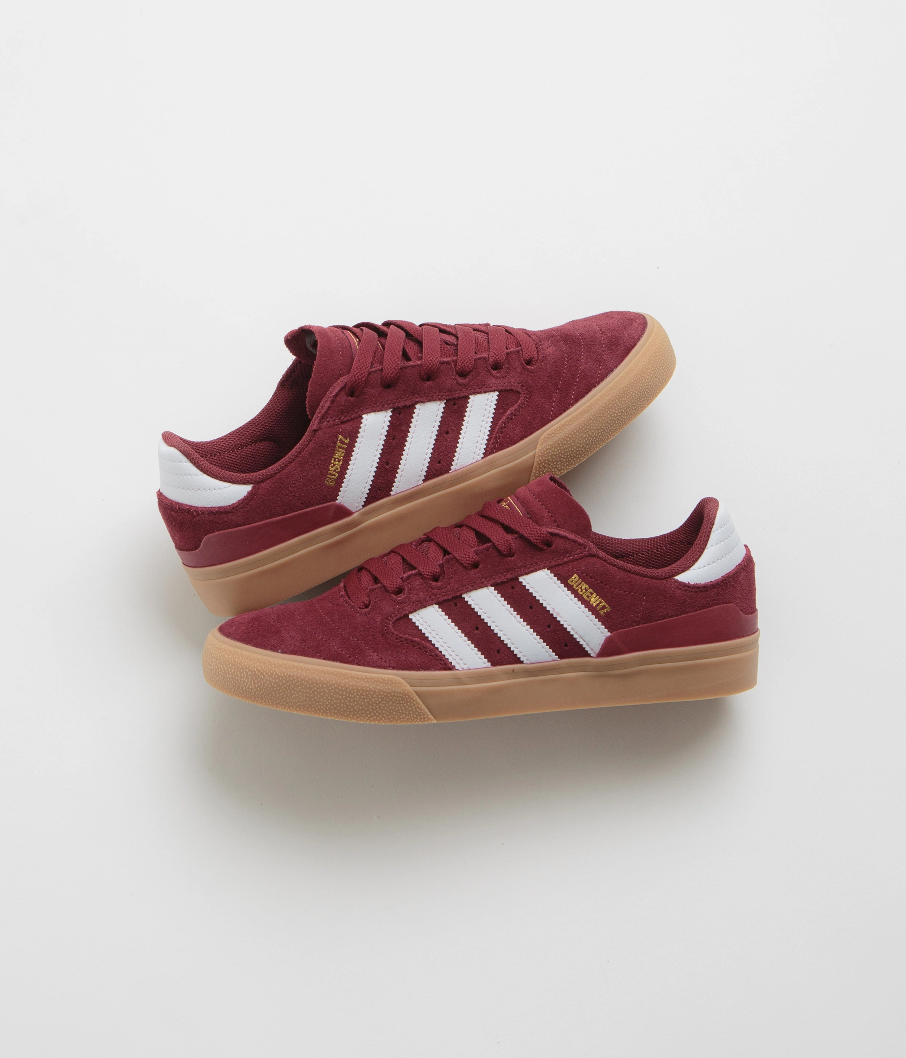 Adidas Busenitz Vulc II Shoes - Preloved Ruby / FTWR White / Gold Metallic Adidas Running Bounce Shoes