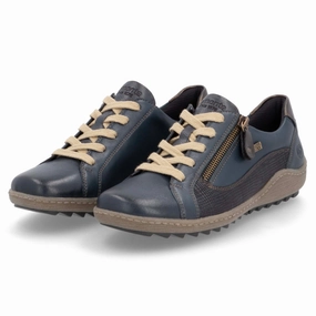 Remonte Liv 40 Pazifik/Ozean/Antique Leather Sneaker (Women's) Barefoot Shoes Waterproof