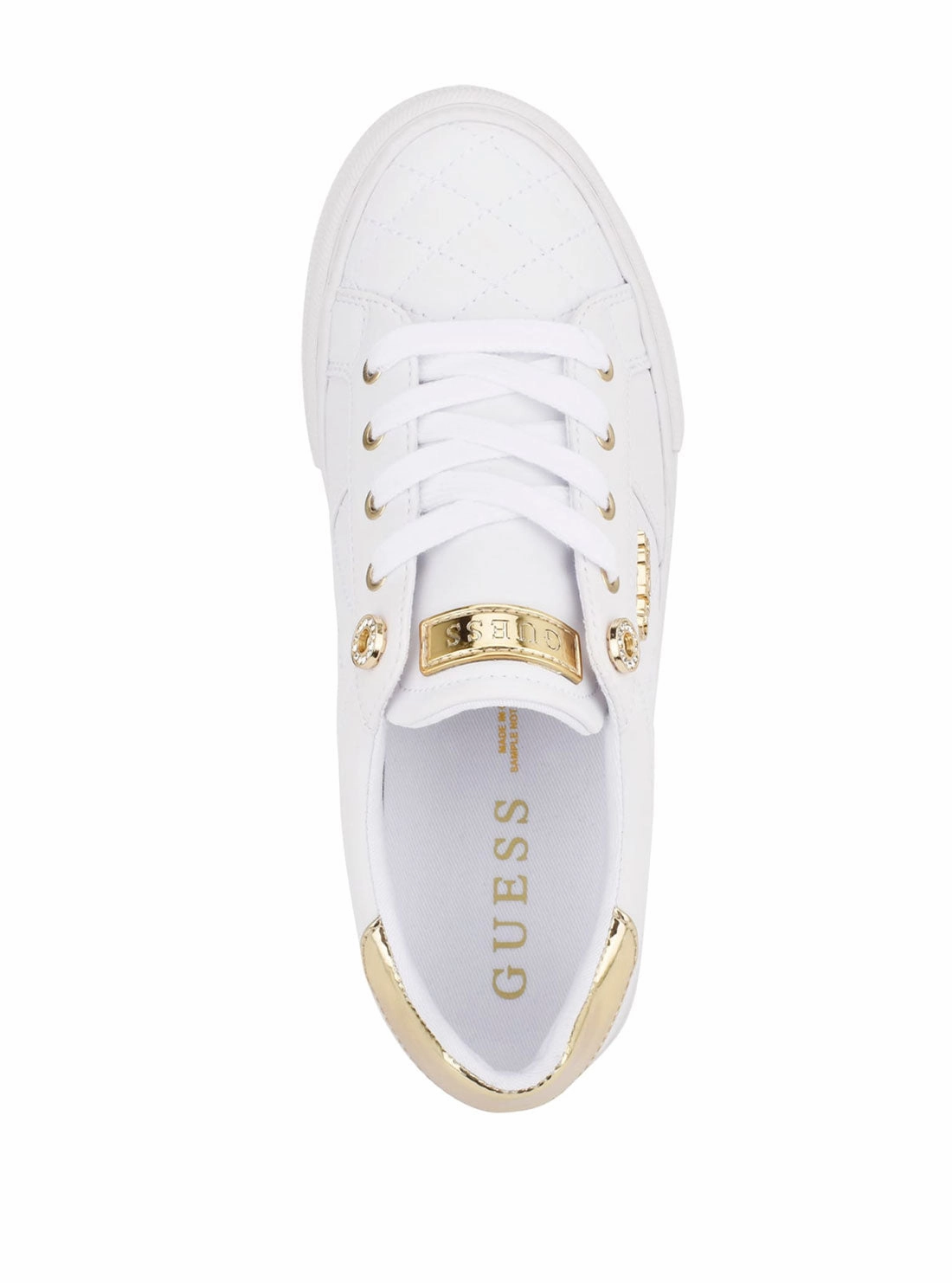 White Gold Loven Low-Top Sneakers