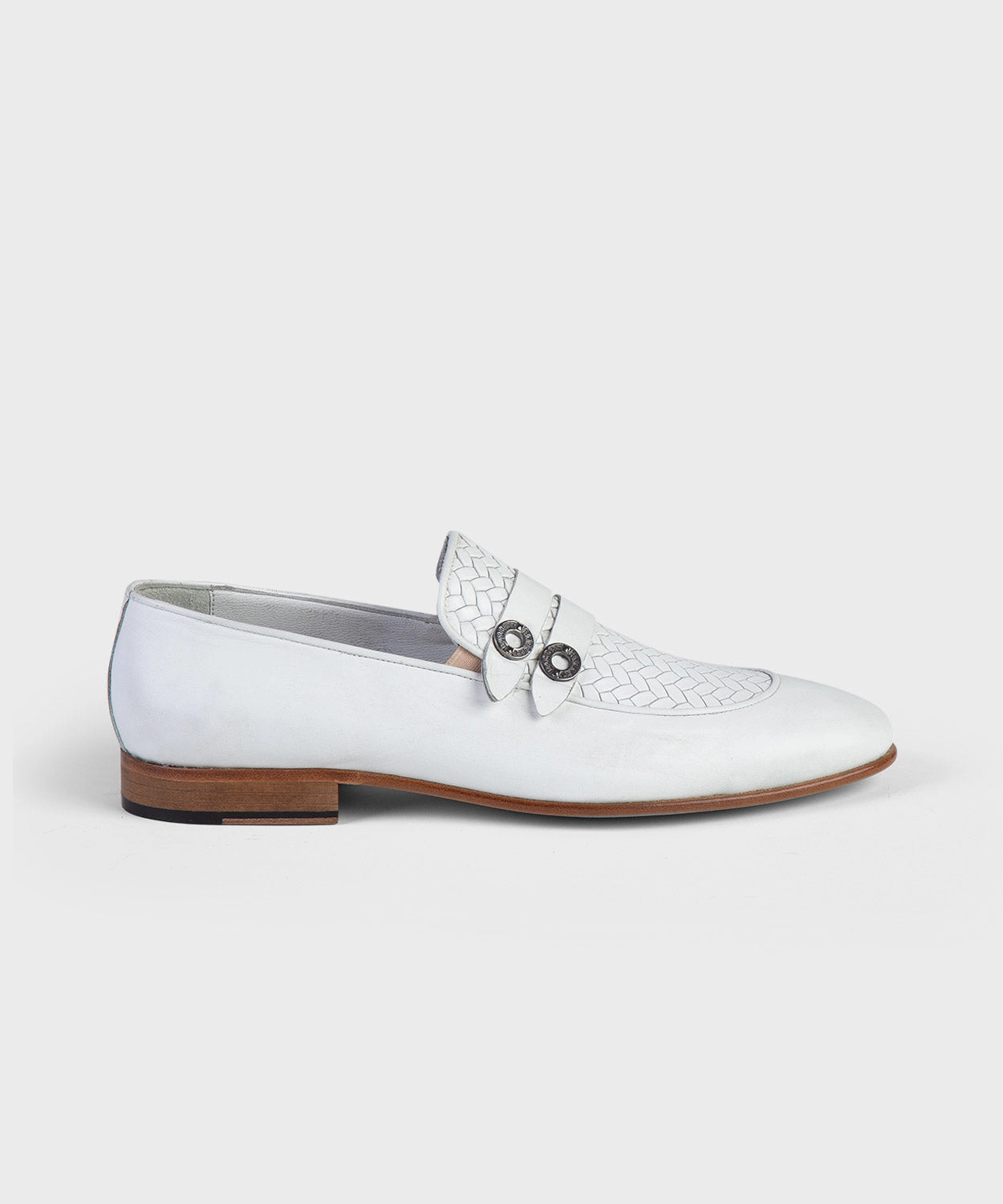 White Woven Loafers G H Bass Loafers