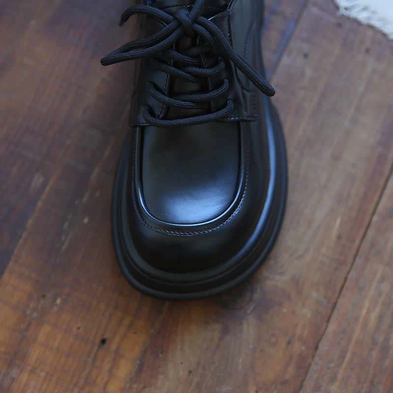 Women Retro Cowhide Thick Sole JK Loafers Hermes Loafers Sale