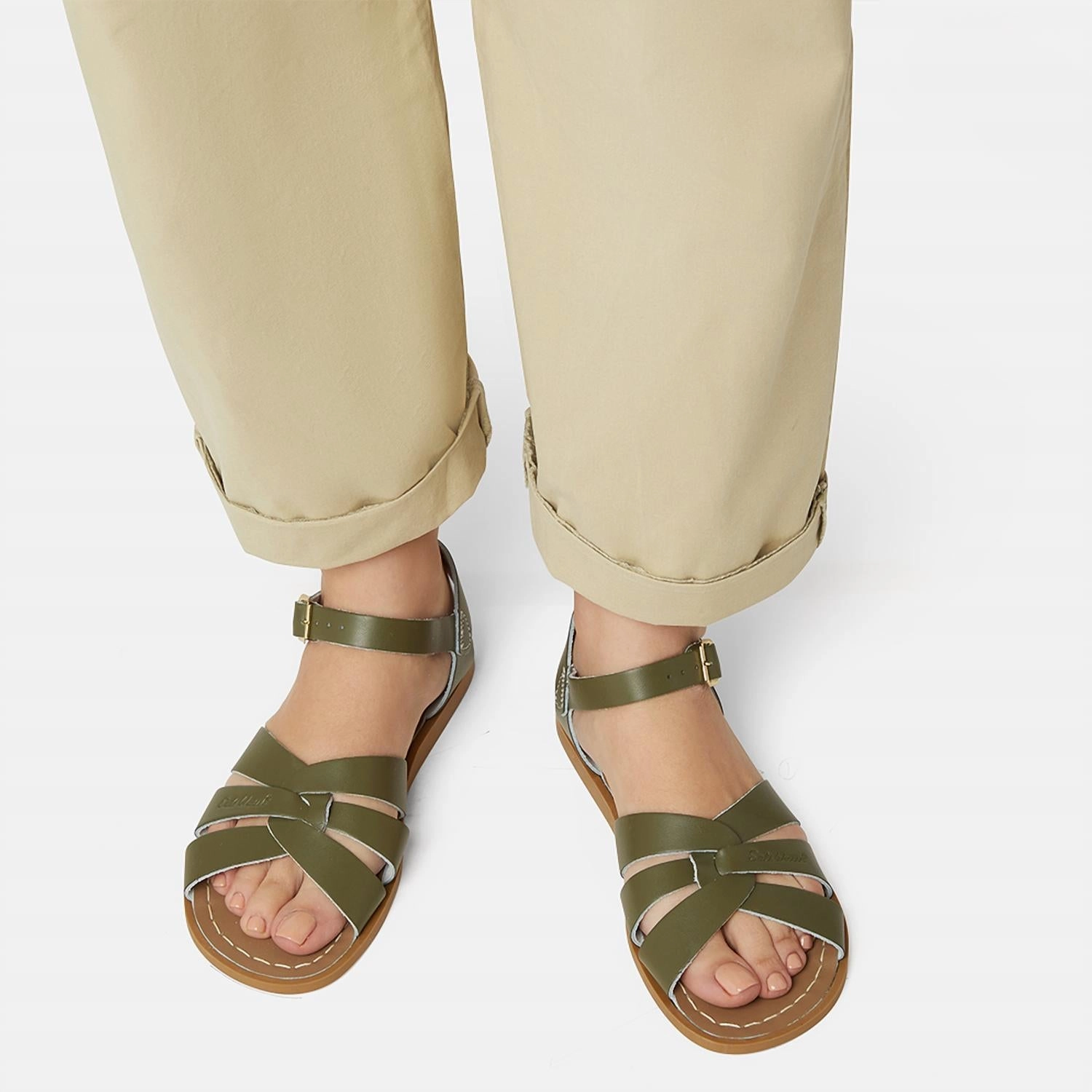 Sandals Ochi Photos Women's Adult To Infant Original Flat Sandals In Olive