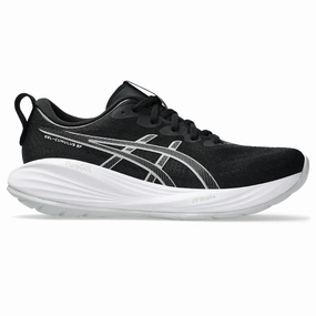 WOMEN'S CUMULUS 27 - B - 002 BLACK/CONCRETE Asics Shoes Chicago