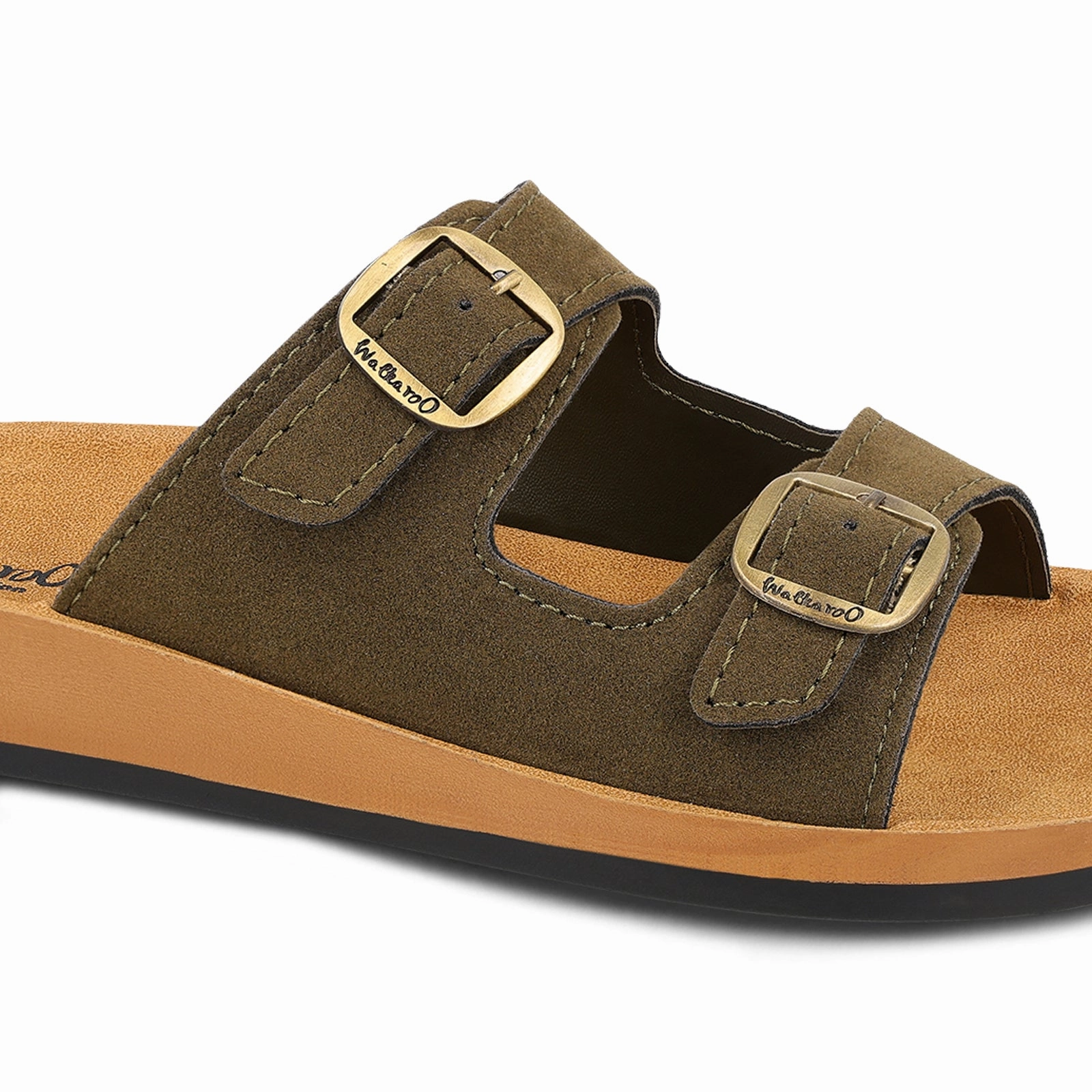 Women's Daily Wear Sandals - WE2362 Green Beige Halcyon Sandals St Lucia Hotel