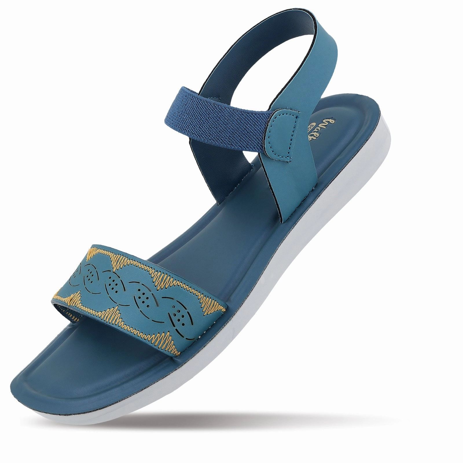 Women's Daily Wear Sandals  - WLR77002 Peacock Blue Sandals Royal Caribbean Jamaica