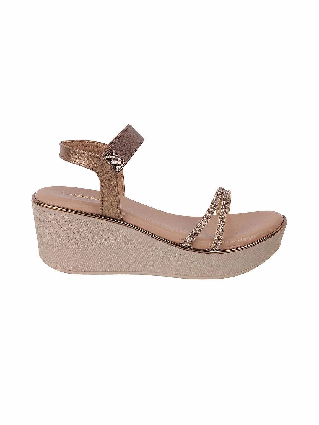 Women's Glitter Strap Wedge Sandals (1489) Clearance Sandals