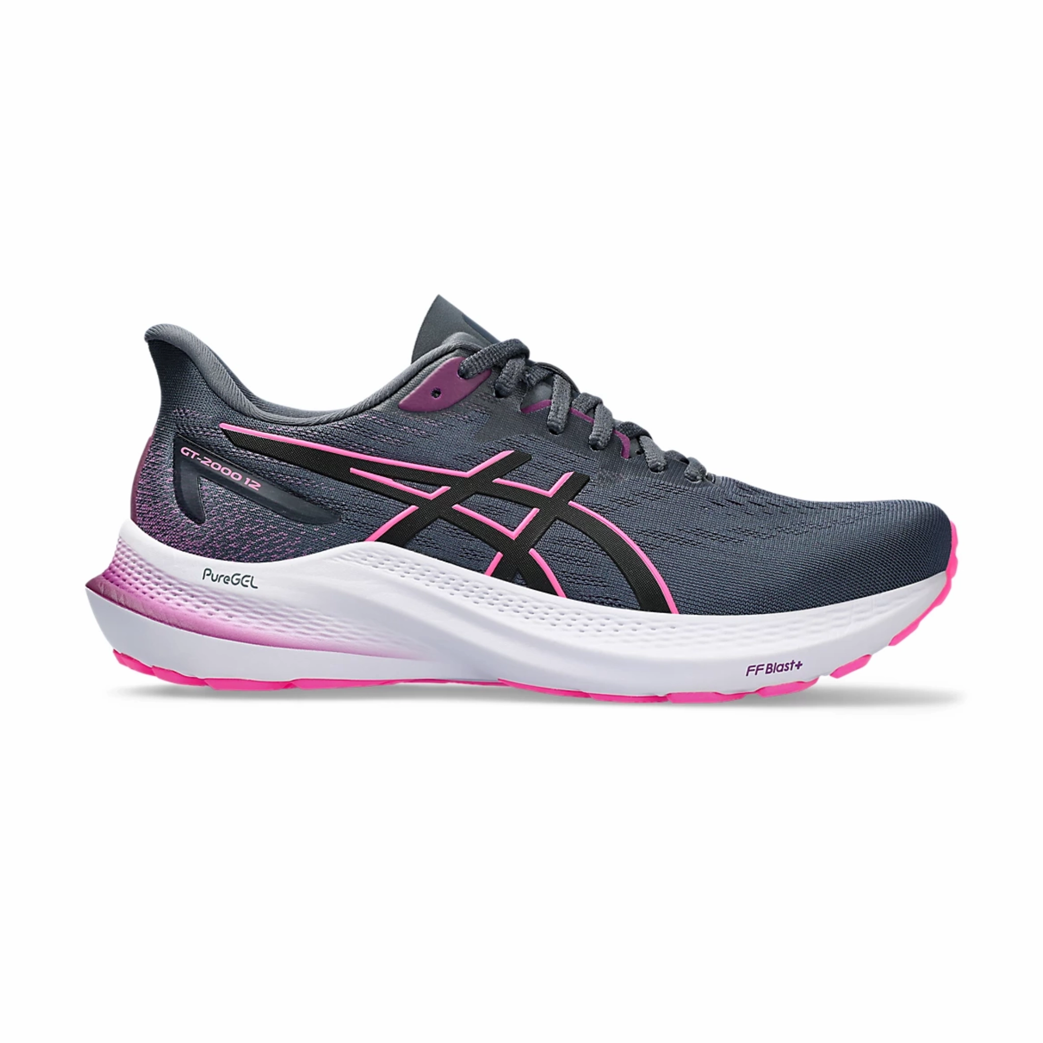 WOMEN'S GT-2000 12 - B - 022 TARMAC/BLACK Retro Running Shoes Asics