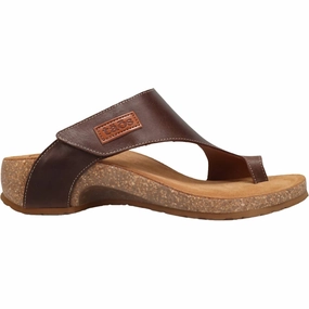 Women's Hook And Loop Sandal In Mocha Scott Hawaii Sandals