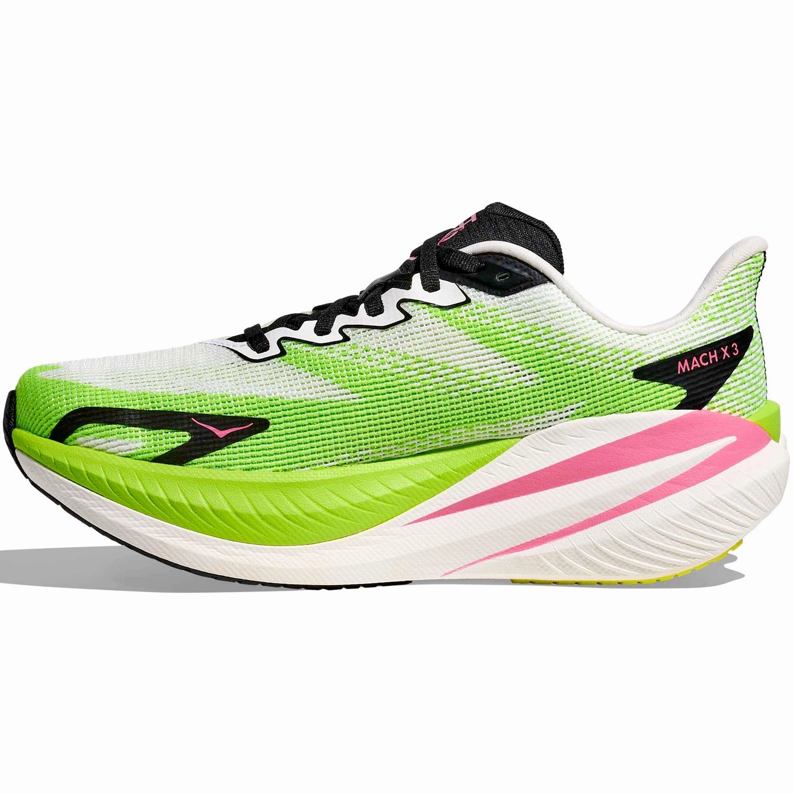 Fashion Women's Mach X 3 Running Shoes White / Neon Lime
