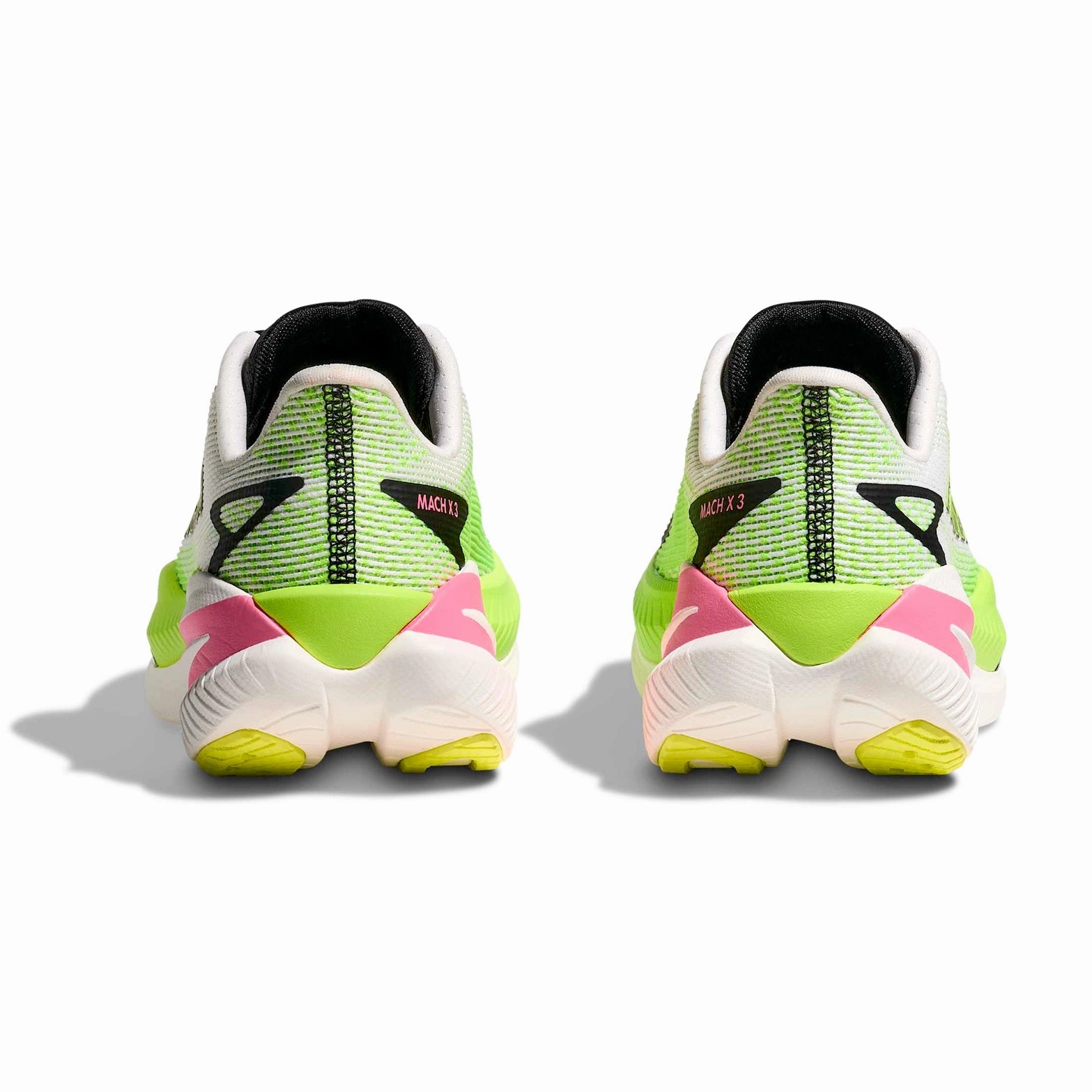 Women's Mach X 3 Running Shoes White / Neon Lime Shoes Clifton