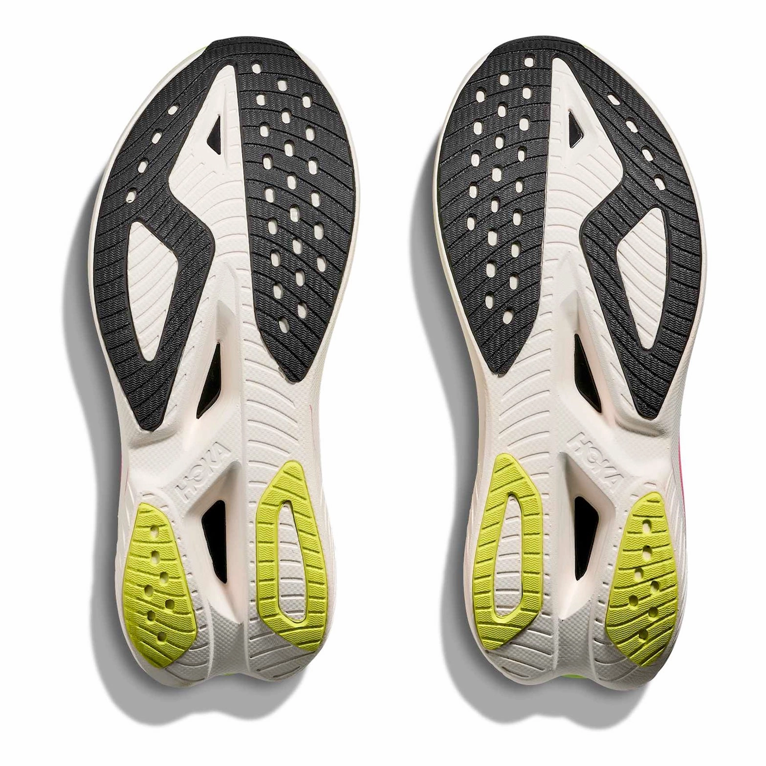 No Laces Women's Mach X 3 Running Shoes White / Neon Lime