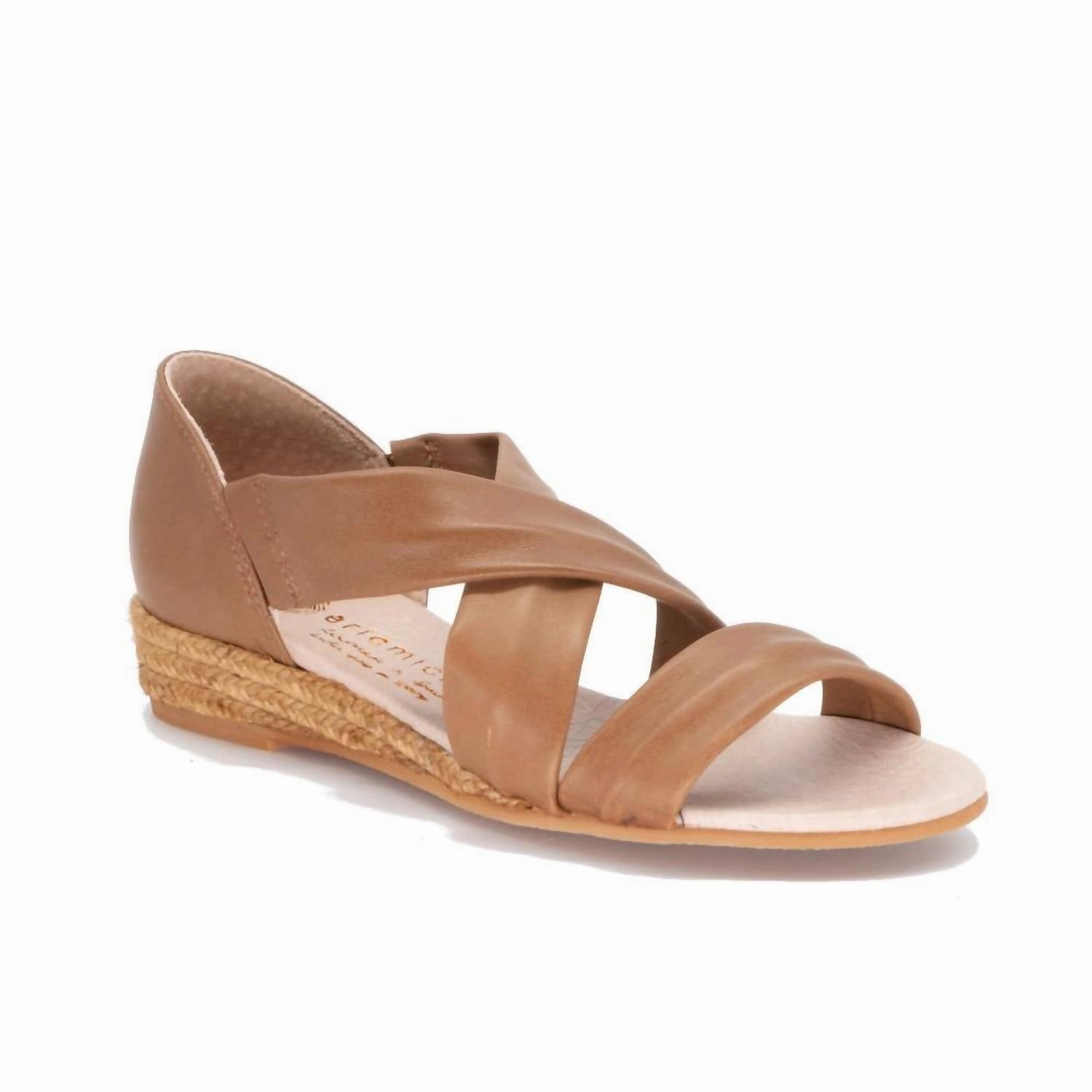 Women's Nettie Flat Sandals In Tan Sole Of Sandals