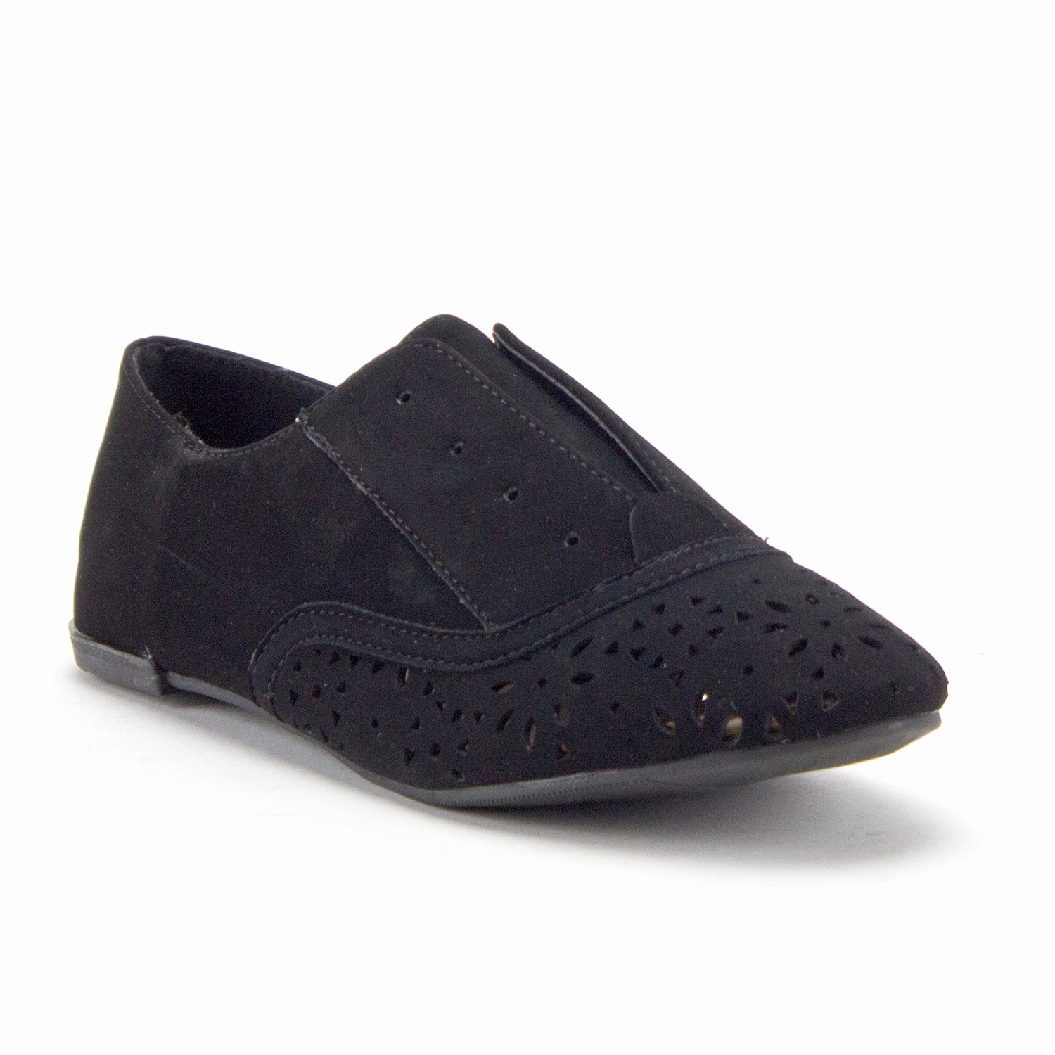 Women's Salya-707 Slip On Laser Cut Out Perforated Lace-Less Menswear Oxfords Flats Shoes Loafers At Target